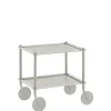 Desserte Flow Metal/ 2 Plateaux - Acier Gaufre - Muuto