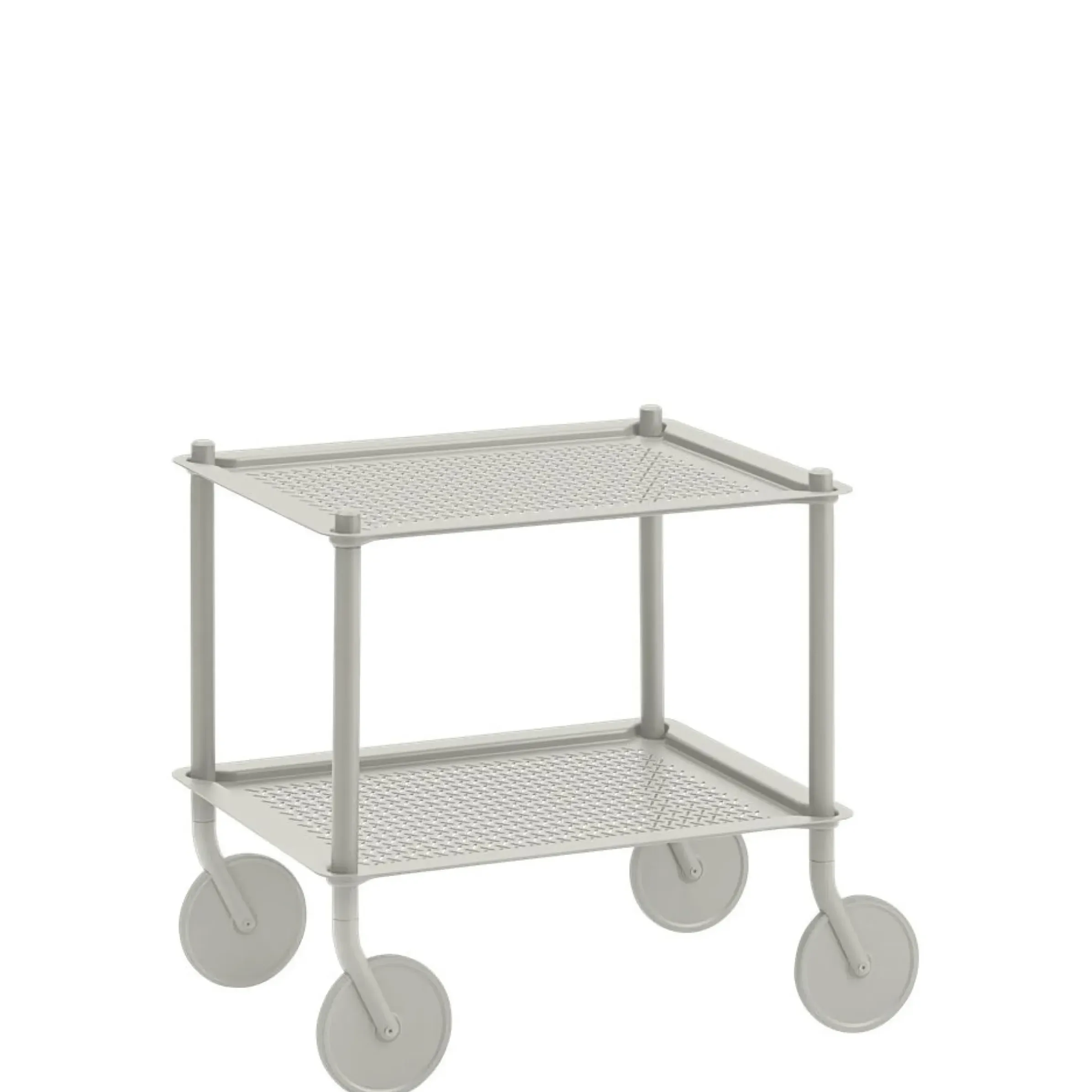 Desserte Flow Metal/ 2 Plateaux - Acier Gaufre - Muuto