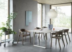 Desserte Flow Metal/ 2 Plateaux - Acier Gaufre - Muuto