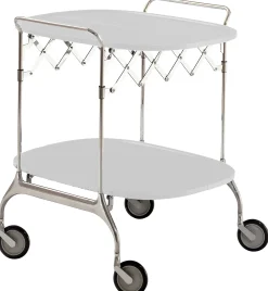 Desserte Gastone Plastique Blanc / Pliable - 68 X 62 Cm - Kartell