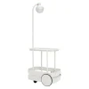 Desserte Jolly Trolley Metal Gris / Lampe Sans Fil Recharge Usb - 78 X 55 X H 200 Cm - Fatboy