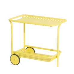 Desserte Week-End Metal Jaune / Aluminium - Roulettes - Petite Friture