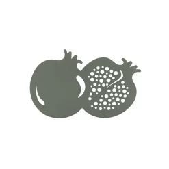 Dessous De Plat Grenade Metal Vert / Metal - 26 X 17 Cm - Fermob
