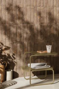 Dessous De Plat Merge Ceramique Orange / Ceramique - Fait Main En Italie - Ferm Living