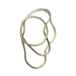 Dessous De Plat Pond Or Metal / Set De 3 Anneaux - - Ferm Living
