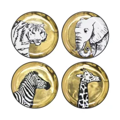 Dessous De Verre Animalia Ceramique / Set De 4 - Porcelaine - Jonathan Adler