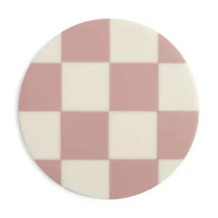 Dessous De Verre Check Plastique/ Set De 4 - Polyresine - & Klevering