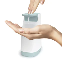 Distributeur De Savon Slim Plastique Blanc Bleu - Joseph Joseph