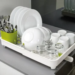 Egouttoir Extend Metal Blanc Vert / Extensible - Joseph Joseph