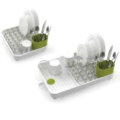 Egouttoir Extend Metal Blanc Vert / Extensible - Joseph Joseph