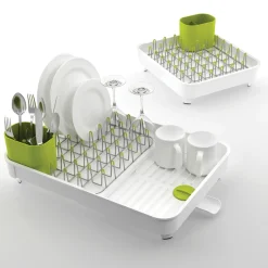 Egouttoir Extend Metal Blanc Vert / Extensible - Joseph Joseph