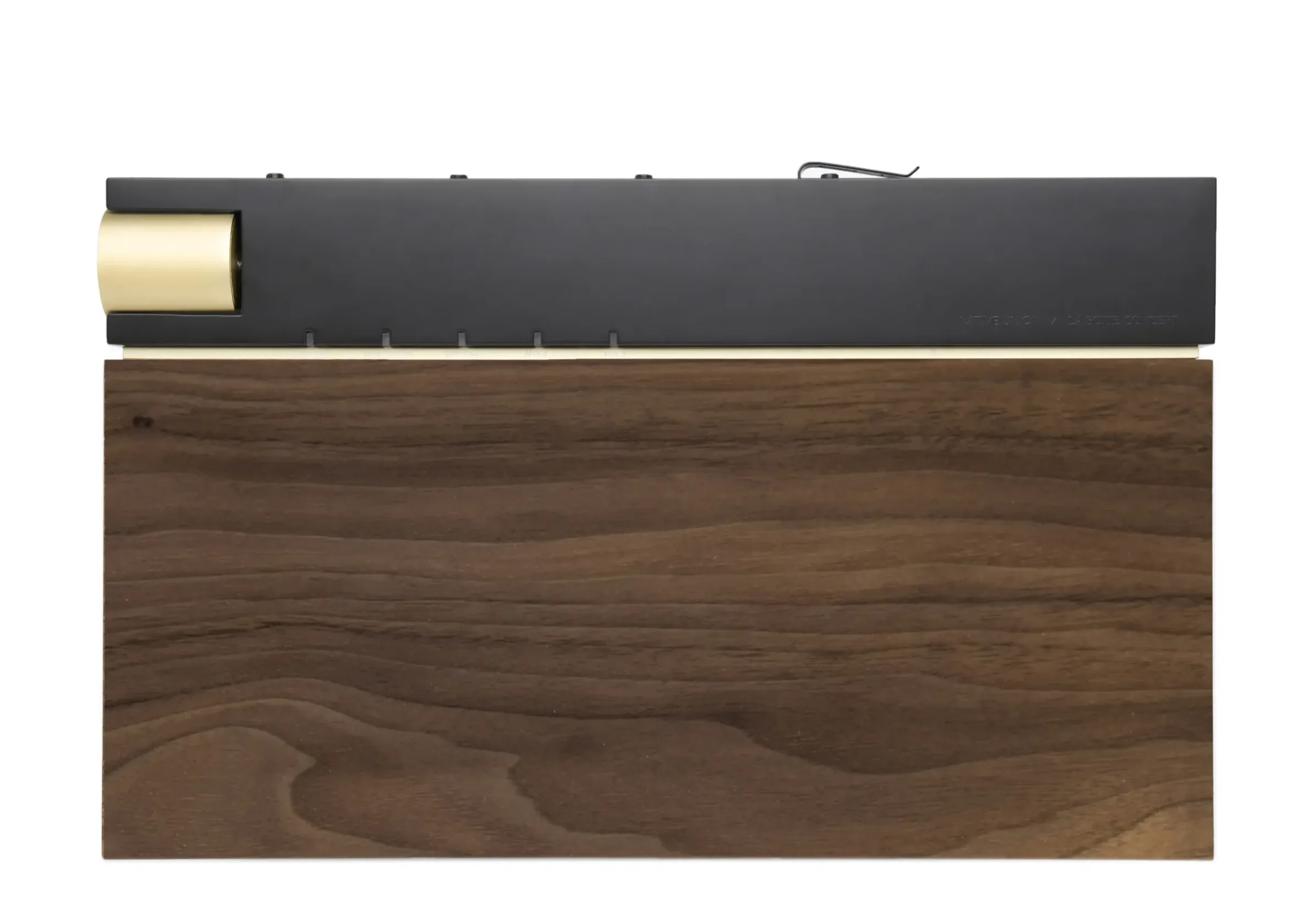 Enceinte Bluetooth Pr 01 Metal Tissu Noir Bois Naturel / Avec Technologie Active Pression Reflex - La Boite Concept