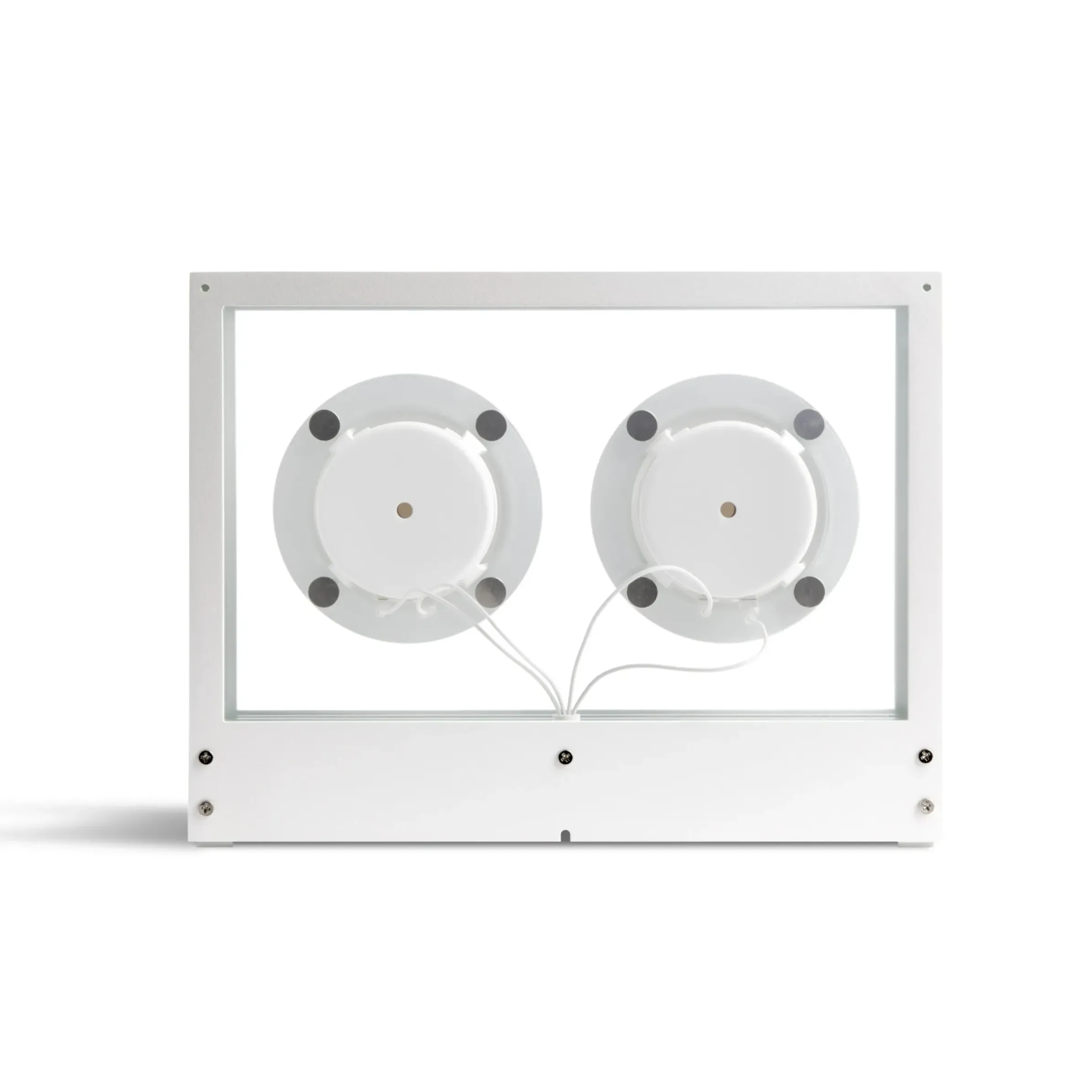 Enceinte Small Verre Blanc Transparent / L 26 X H 20 Cm - Verre Trempe - Transparent Speaker