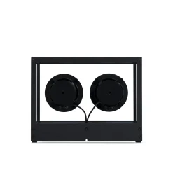 Enceinte Small Verre Noir Transparent / L 26 X H 20 Cm - Verre Trempe - Transparent Speaker