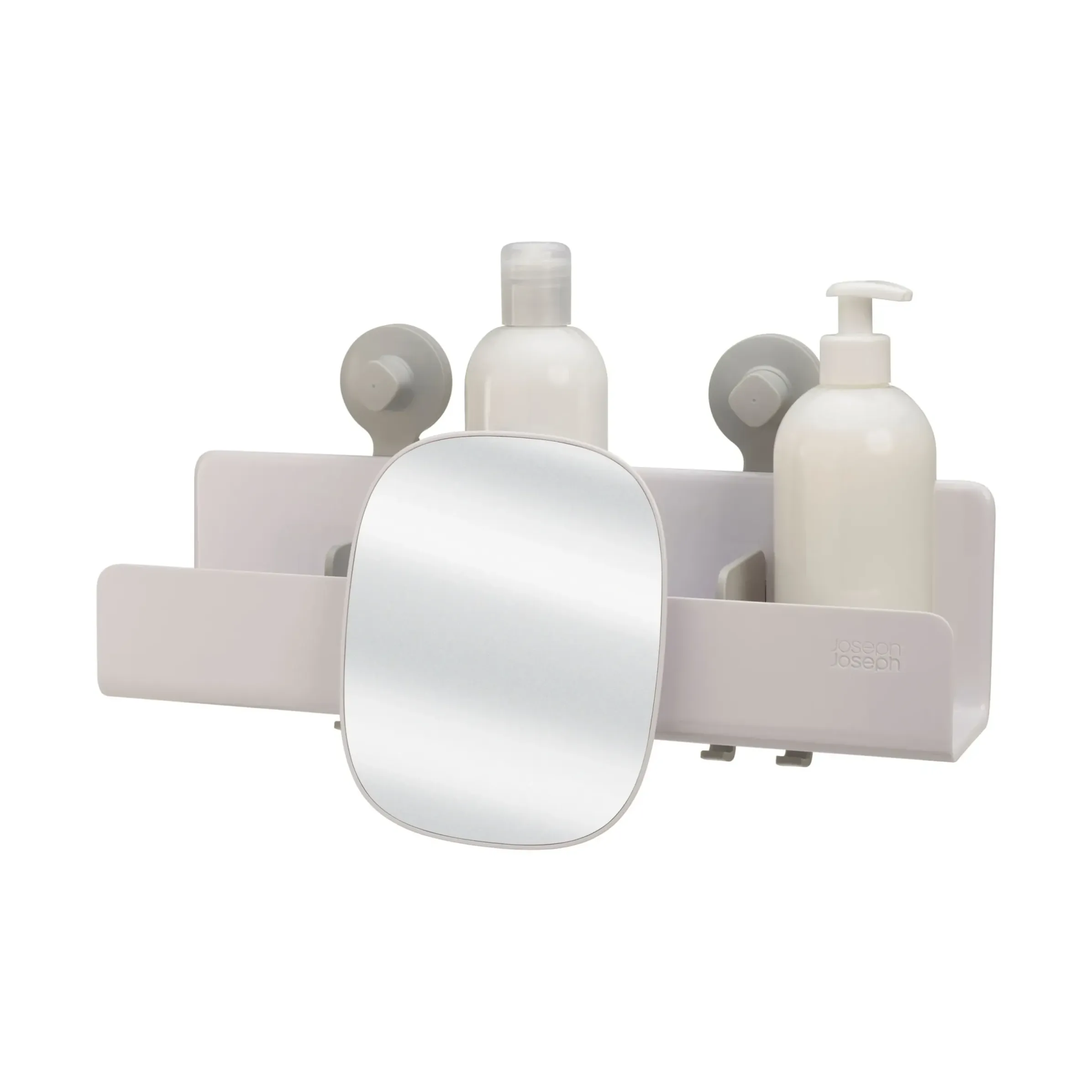 Etagere De Douche Easystore Large Plastique/ L 40 Cm - Ventouses Puissantes / Miroir Amovible - Joseph Joseph