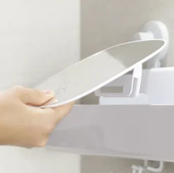 Etagere De Douche Easystore Large Plastique/ L 40 Cm - Ventouses Puissantes / Miroir Amovible - Joseph Joseph
