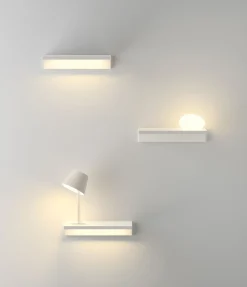Etagere Lumineuse Suite Metal/  L 32 Cm / Branchement Mural - Vibia