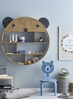 Etagere Panda Fibre Vegetale Beige Bois Naturel / O 91 Cm - Bloomingville