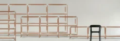 Etagere Steelwood Metal Blanc Bois Naturel / H 54 Cm - Magis