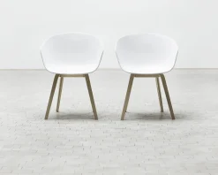Fauteuil About A Chair Aac22 Plastique Bois / Chene Teinte - Hay