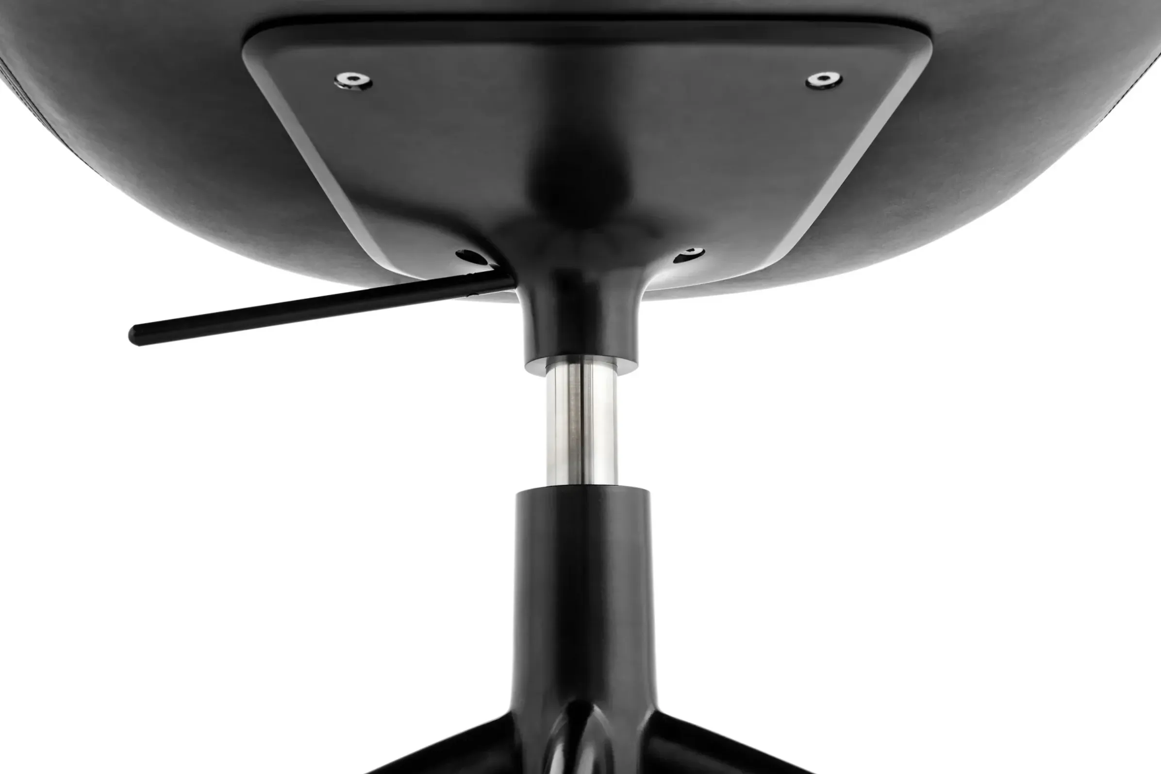 Fauteuil A Roulettes About A Chair Aac153 Cuir / Rembourre - Dossier Haut - Cuir Integral - Hay