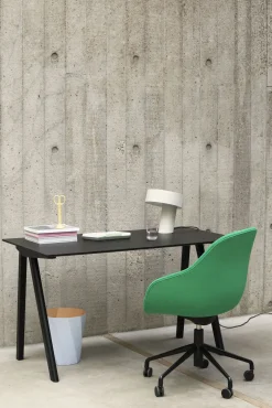 Fauteuil A Roulettes About A Chair Aac155 Tissu Vert / Rembourre - Tissu Integral - Hay