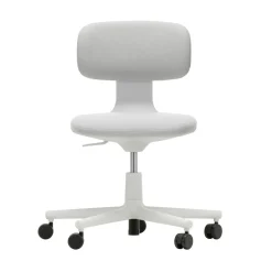 Fauteuil A Roulettes Rookie Tissu Gris / H 39 A 51 Cm - Vitra
