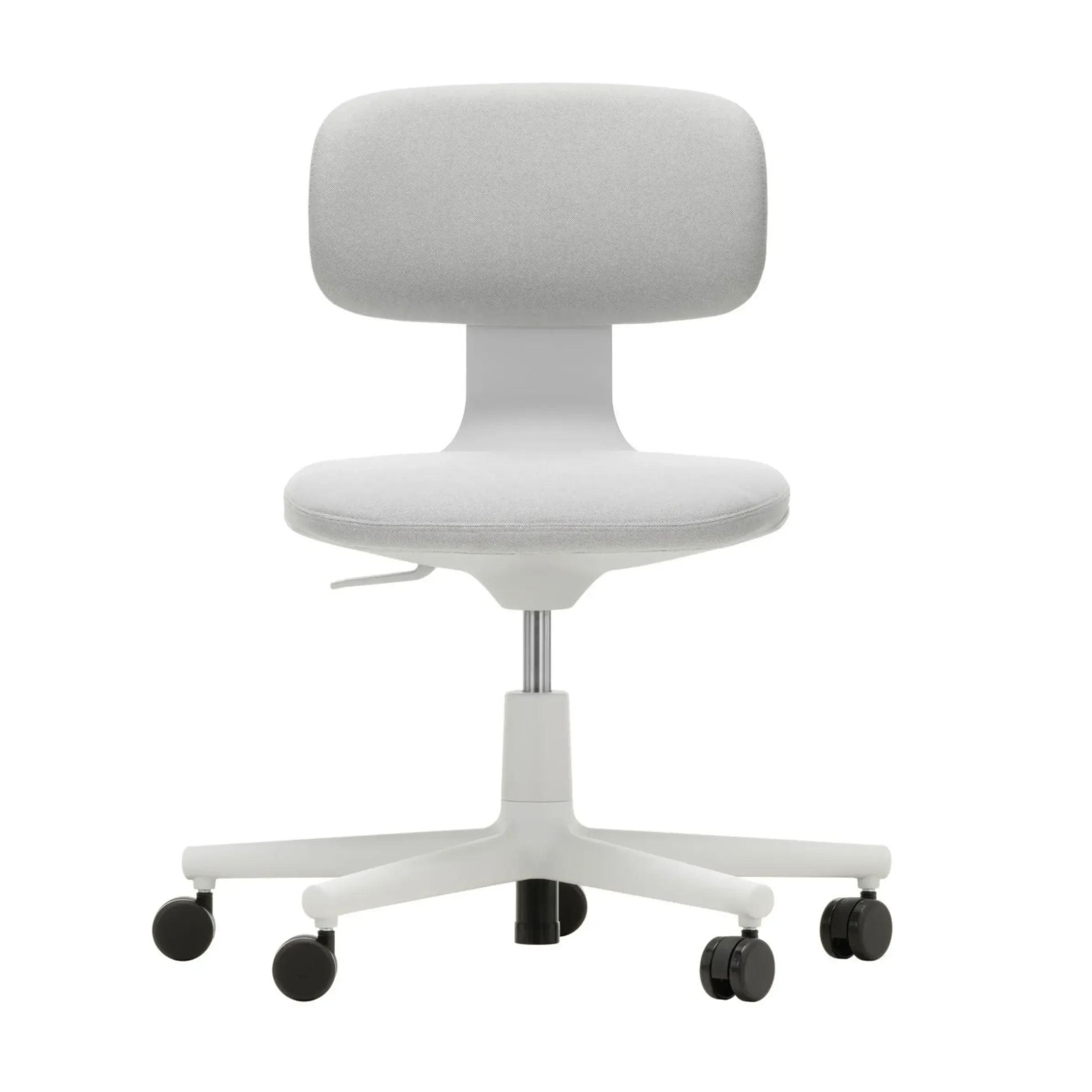 Fauteuil A Roulettes Rookie Tissu Gris / H 39 A 51 Cm - Vitra