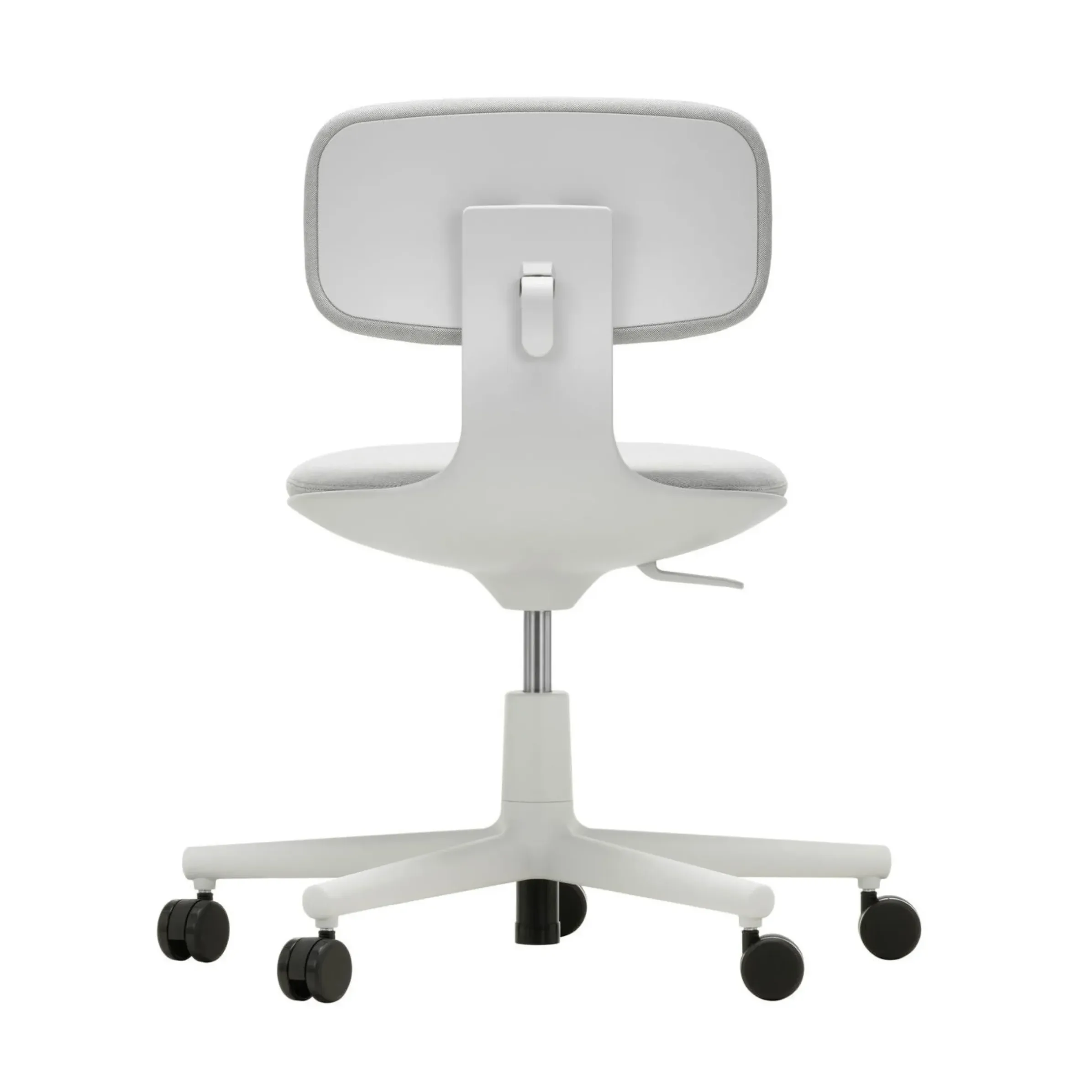 Fauteuil A Roulettes Rookie Tissu Gris / H 39 A 51 Cm - Vitra