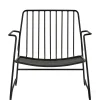 Fauteuil Bas Fish & Fish Metal / Sans Coussin - Acier - Serax