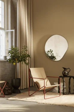 Fauteuil Desert Tissu Multicolore Beige / Structure Beige - Bouteilles Plastique Recyclees - Ferm Living