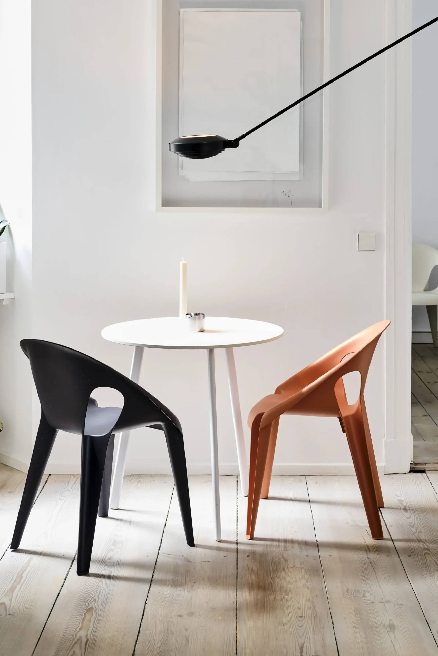 Fauteuil Empilable Bell Plastique Orange / By Konstantin Grcic / Polypropylene Recycle - Eco-Concu - Magis