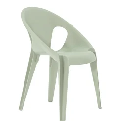 Fauteuil Empilable Bell Plastique Vert Gris / By Konstantin Grcic / Polypropylene Recycle - Eco-Concu - Magis