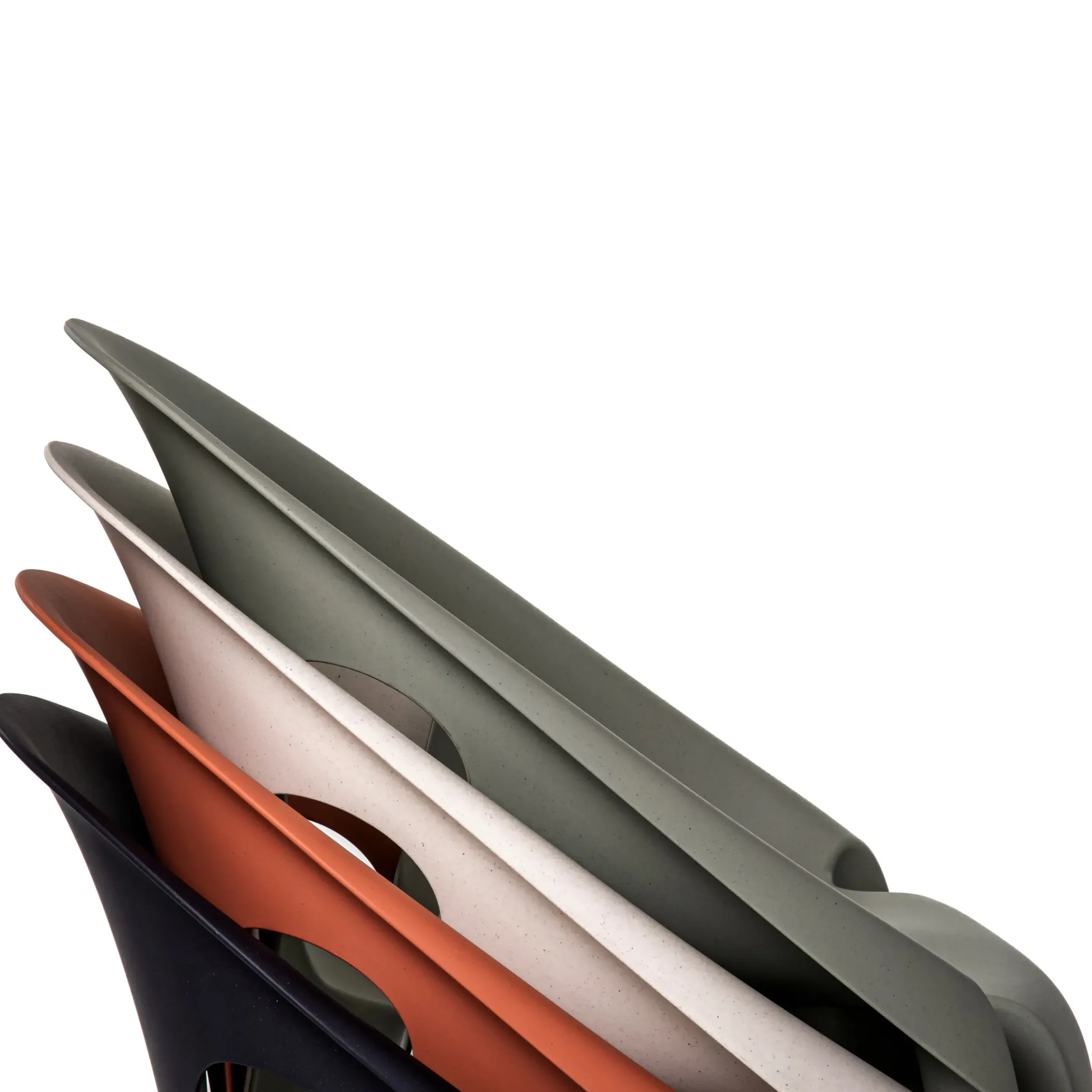 Fauteuil Empilable Bell Plastique Vert Gris / By Konstantin Grcic / Polypropylene Recycle - Eco-Concu - Magis