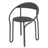 Fauteuil Empilable Huggy Bistro Chair Metal Noir / Aluminium - Maiori