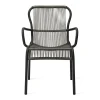 Fauteuil Empilable Loop Plastique Gris / Cordage Polypropylene Tisse Main - Vincent Sheppard