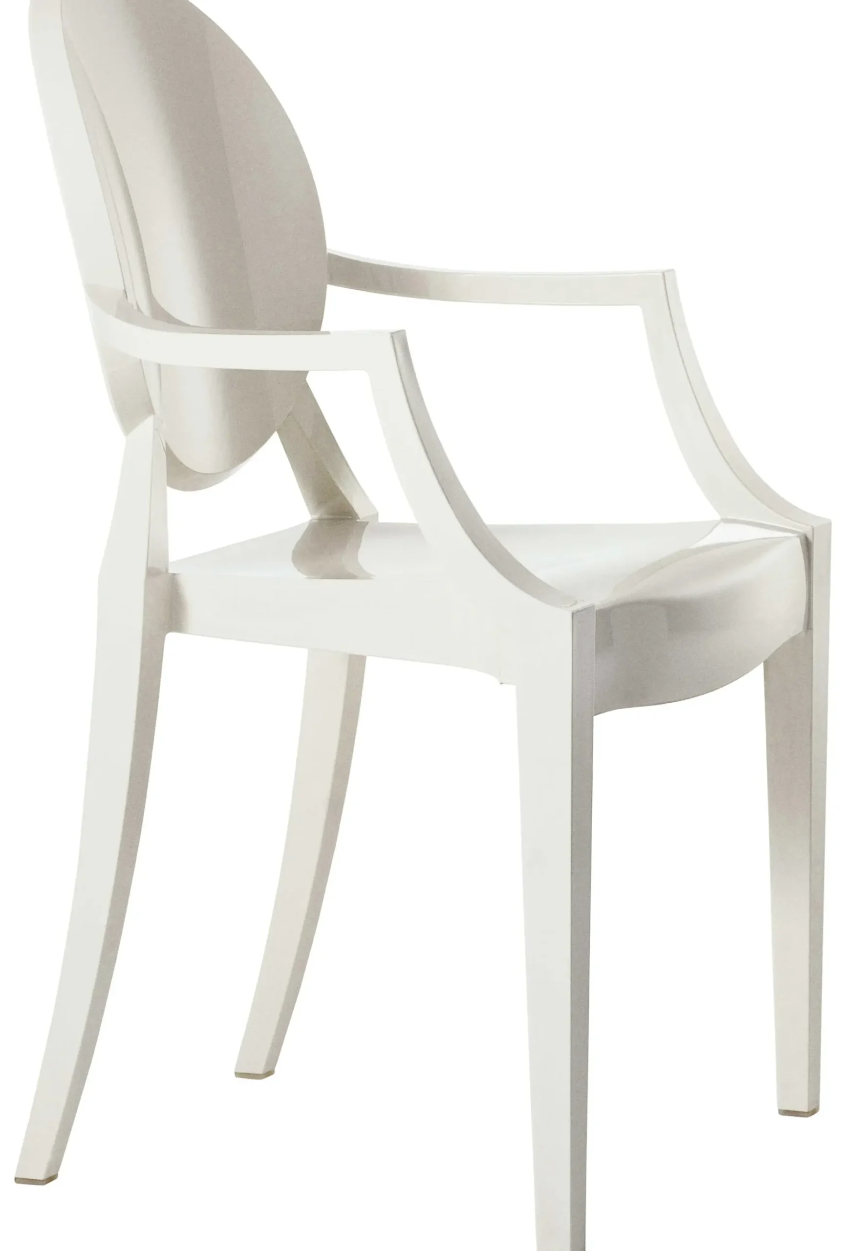 Fauteuil Empilable Louis Ghost Plastique Blanc / Polycarbonate 2.0 - Kartell