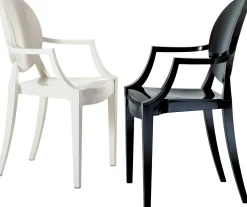Fauteuil Empilable Louis Ghost Plastique Blanc / Polycarbonate 2.0 - Kartell
