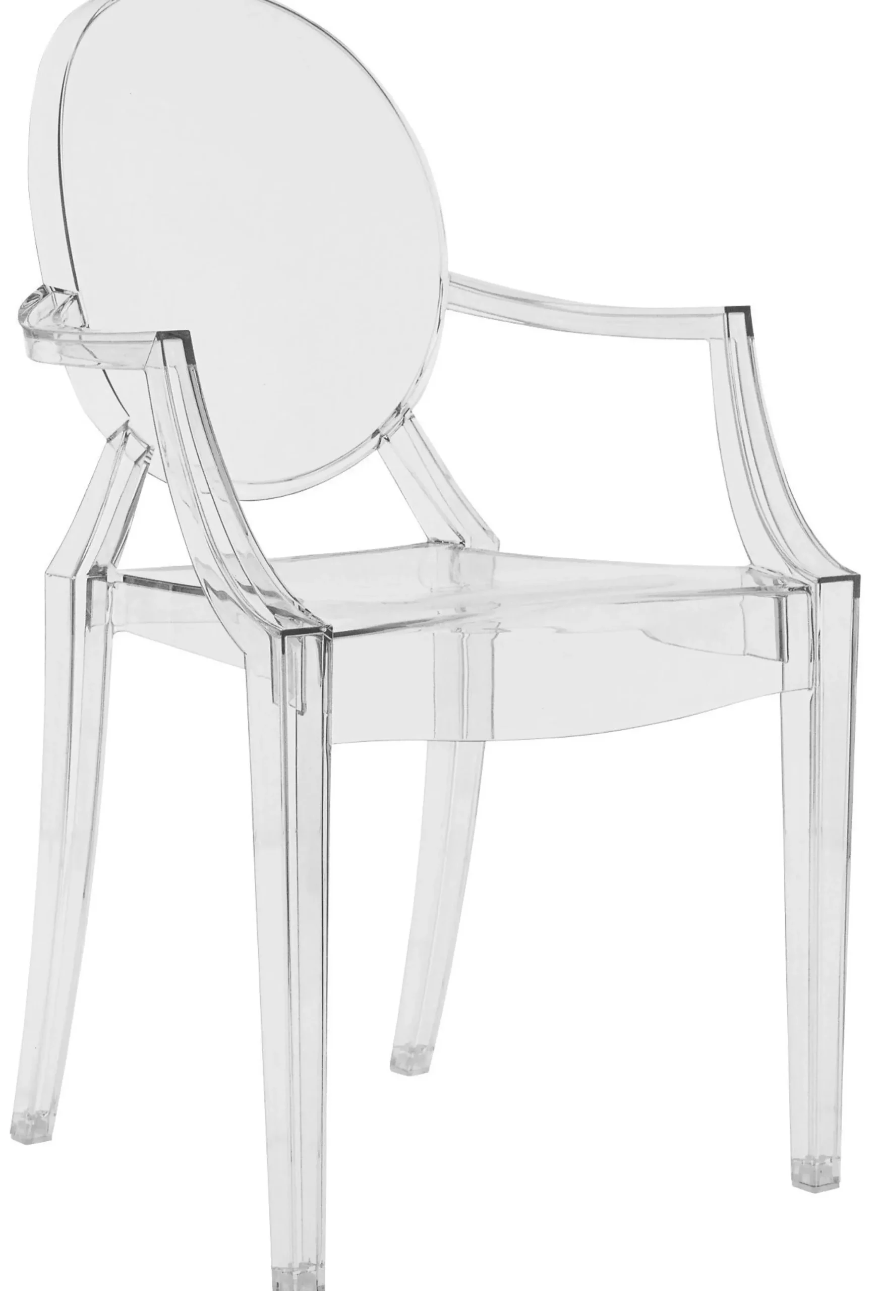 Fauteuil Empilable Louis Ghost Plastique Transparent / Polycarbonate 2.0 - Kartell