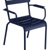 Fauteuil Empilable Luxembourg Metal Bleu / Aluminium - Fermob