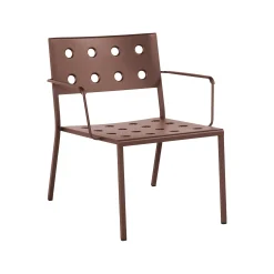 Fauteuil Lounge Empilable Balcony Metal Rouge - Hay