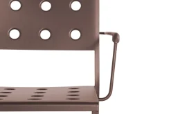 Fauteuil Lounge Empilable Balcony Metal Rouge - Hay