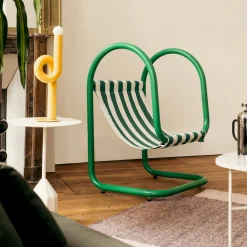 Fauteuil Petit Parad Metal Vert / L 60 X H 90 Cm - Exclusivite Made In Design - Axel Chay