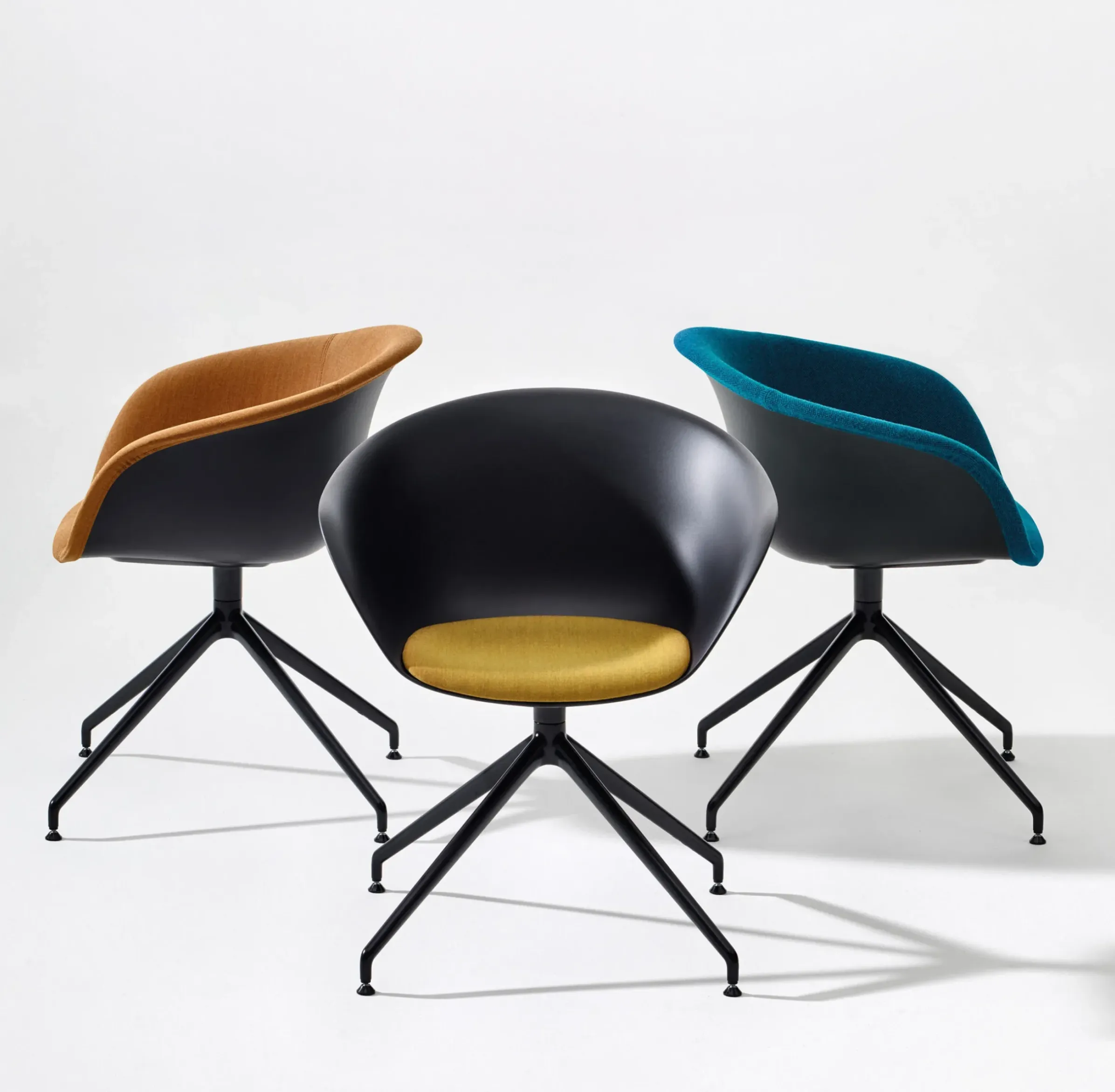 Fauteuil Pivotant Duna 02 Metal Plastique - Arper