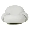 Fauteuil Pivotant Pacha Outdoor Tissu Blanc Beige / Avec Accoudoirs - Pierre Paulin, 1975 - Gubi
