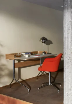 Fauteuil Pivotant Rely Hw41 Tissu Orange - &Tradition