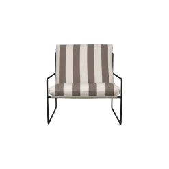 Fauteuil Rembourre Desert Stripe Tissu Marron - Ferm Living