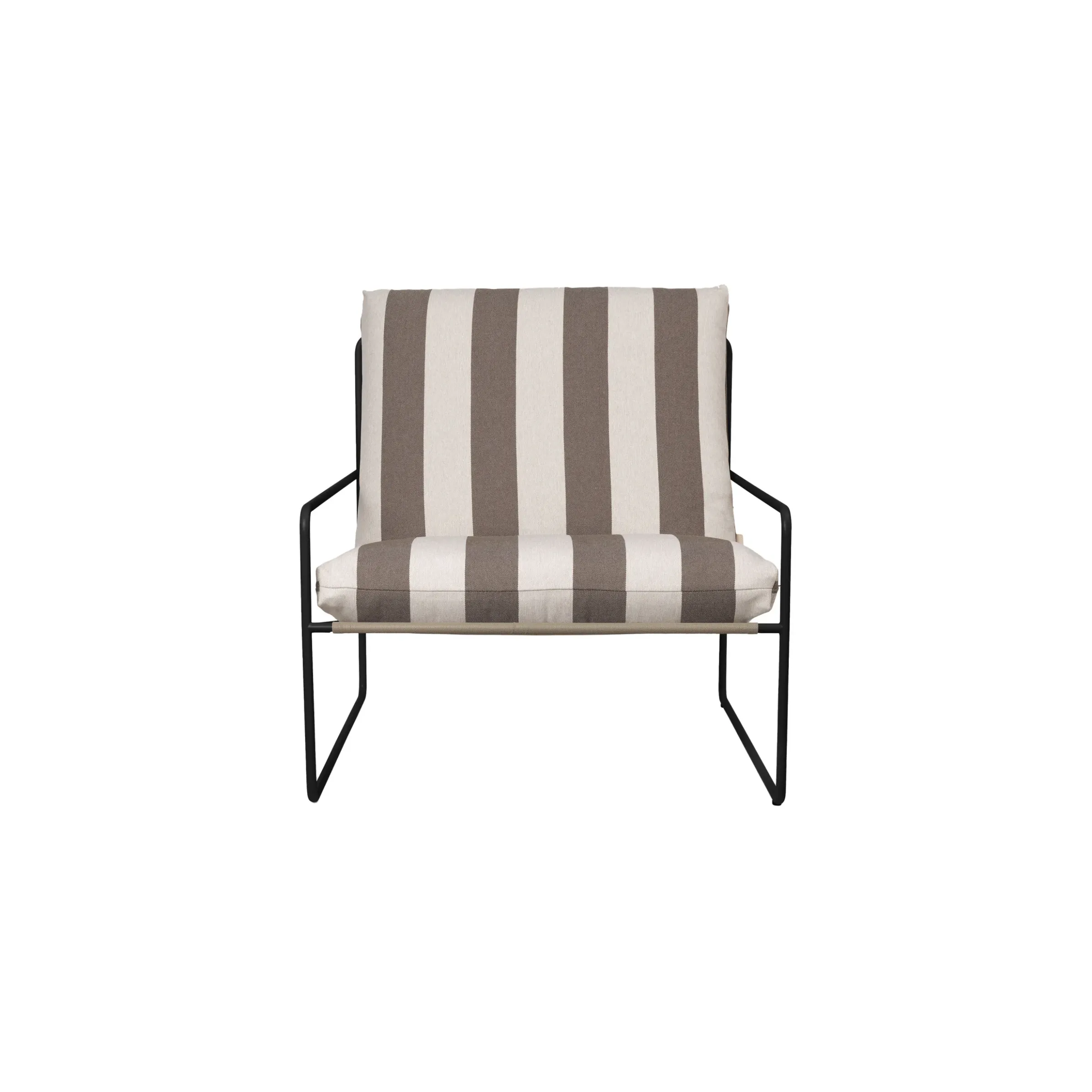 Fauteuil Rembourre Desert Stripe Tissu Marron - Ferm Living
