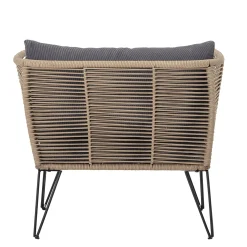 Fauteuil Rembourre Mundo Tissu Gris Beige / Fils Pvc - Bloomingville