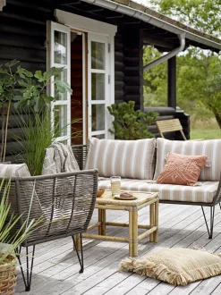 Fauteuil Rembourre Mundo Tissu Vert / Fils Pvc - Bloomingville